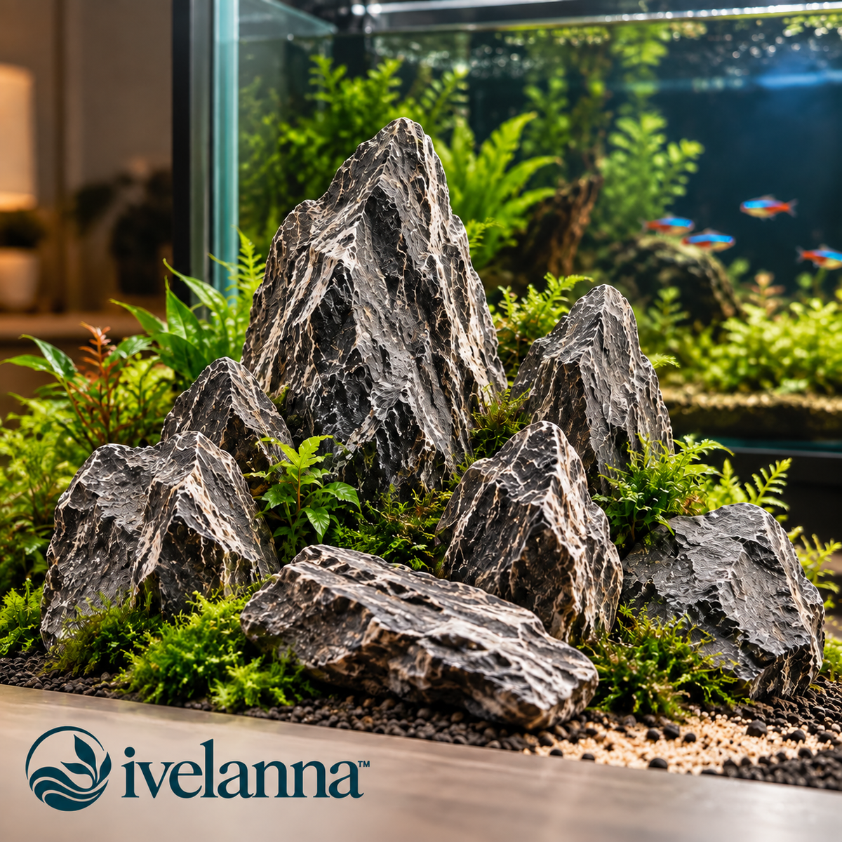 ivelanna Natural Aquascape Stone Set view 4