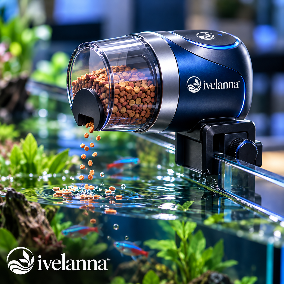 ivelanna Automatic Aquarium Feeder view 3