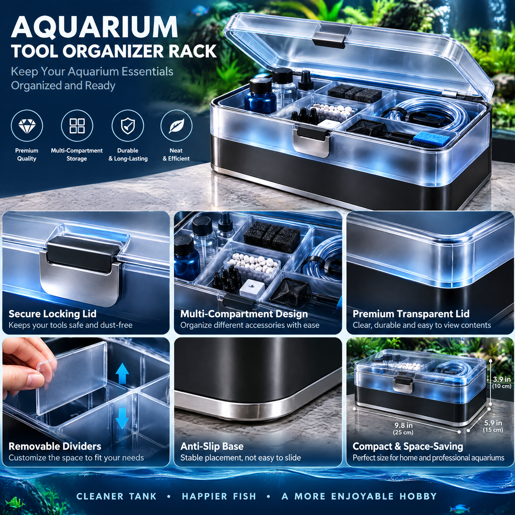 ivelanna Aquarium Tool Organizer Rack view 2