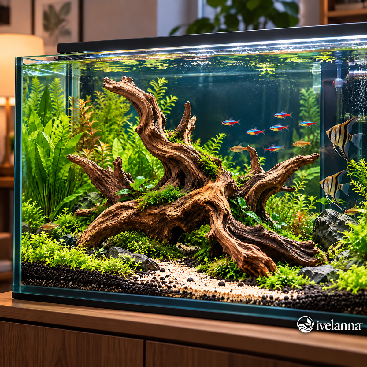 ivelanna Natural Driftwood Aquarium Decor view 1