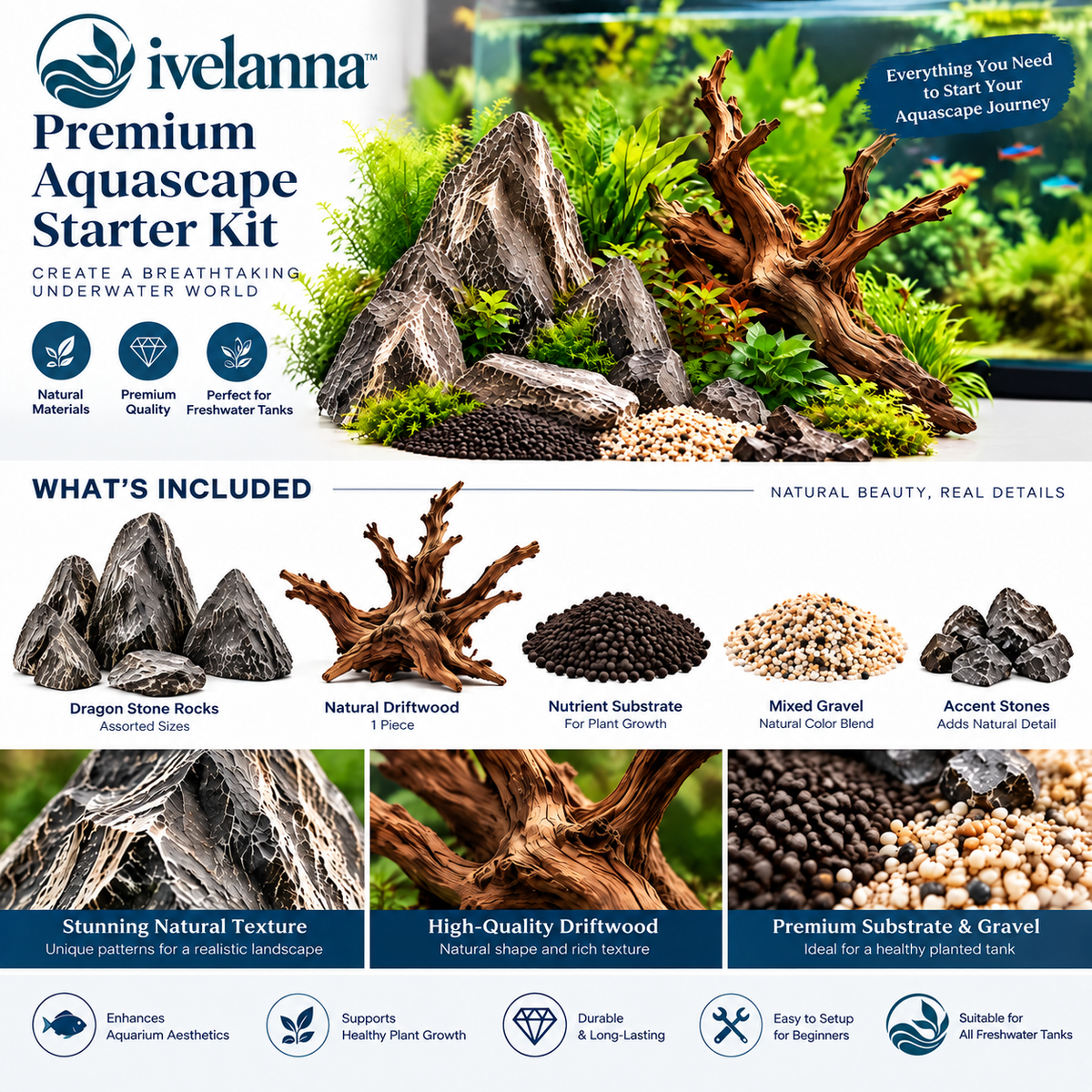 ivelanna Premium Aquascape Starter Kit view 5